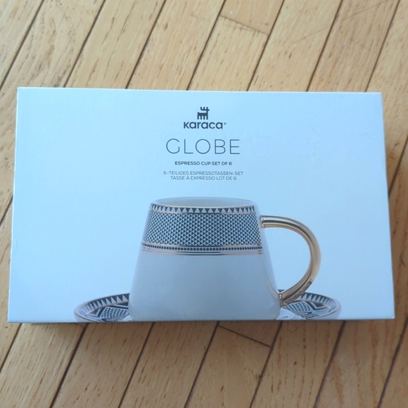 Karaca Globe Espresso set of 6, NIB - Picture 2 of 7